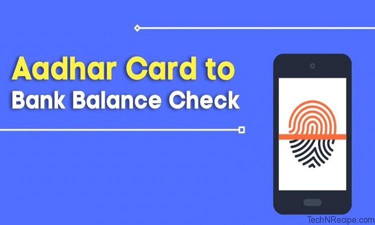how to check bank balance using aadhar card number